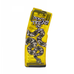 AMEND2 MOD C 5.56MM 30RD YELLOW DONT TREAD ON ME POLYMER MAGAZINE ( 50 PER CASE )