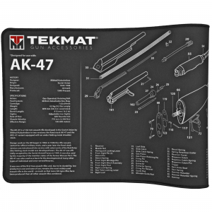 TekMat TEKR44AK47 Ultra Premium Cleaning Mat  AK-47 Parts Diagram 15 x 44