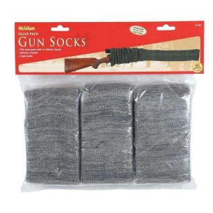 ALLEN KNIT GUN SOCK 52 GRY 3PK