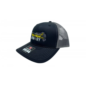 BattleHawk Armory Richardson 112 Snapback Trucker Hat- Black/Charcoal
