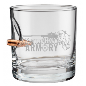 Benshot .308 BattleHawk Armory 11oz Rocks Glass