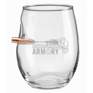 Benshot .308 BattleHawk Armory 15oz Wine Glass