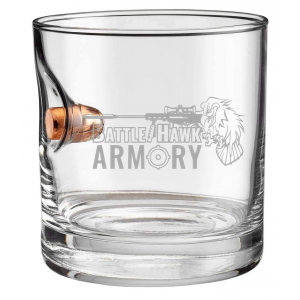 Benshot 45 ACP BattleHawk Armory 11oz Rocks Glass