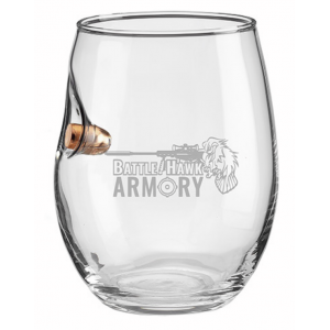 Benshot 45 ACP BattleHawk Armory 15oz Wine Glass