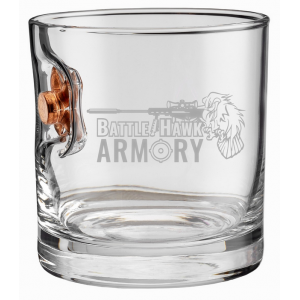 Benshot 45acp Expanded BattleHawk Armory 11oz Rocks Glass