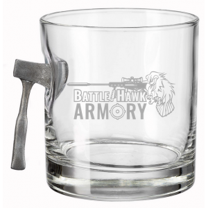 Benshot Throwing Axe BattleHawk Armory 11oz Rocks Glass