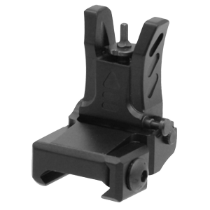 UTG MNT-755 Low Profile Front Sight AR-15 Black Hardcoat Anodized Folding Black