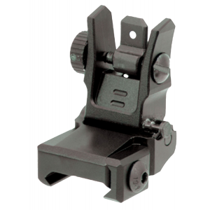 UTG MNT-955 Low Profile Rear Sight AR-15 Black Hardcoat Anodized Folding