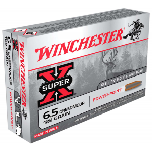 WINCHESTER Ammo X651 Super-x 6.5 Creedmoor 129 Gr Power-point (pp) 20 Bx/ 10 Cs