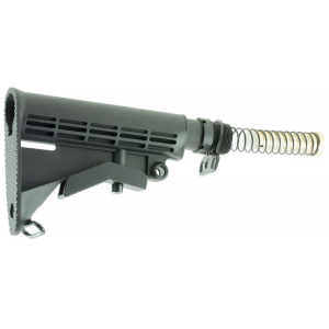 Aim Sports ARSTKCC AR Rifle Stock 6 Position Collapsible M4 Black Synthetic for AR15/M4 Mil-Spec