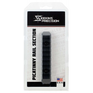 Seekins Precision 0010560081 M-Lok Picatinny Rail 9 Slots 6061-T6 Aluminum Black Hardcoat Anodized