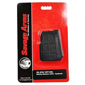 Savage 55222 25-25  22 Hornet 25-25 Camo 4rd Black Detachable