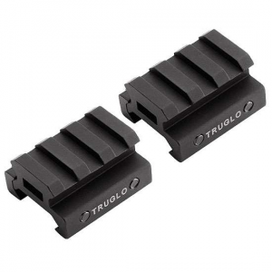 Truglo TG8972B Riser Mount Picatinny 1/2 For AR-Style 2-Piece Style Black Finish