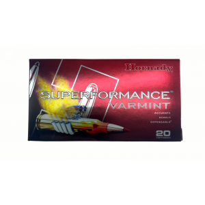 Hornady Superformance Varmint .204 Ruger, V-MAX, 40 Grain, 20 Rounds.
