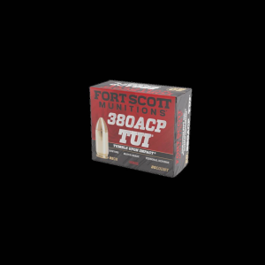 FORT Scott Munitions 380 Acp 95 Gr Tumble Upon Impact (tui) 20rd Box