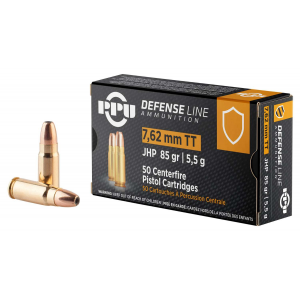 PPU Ppd7t Defense 7.62x25mm Tokarev 85 Gr Jacketed Hollow Point (jhp) 50 Bx/ 10 Cs