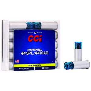CCI 3744 44 Special 140 Gr Shotshell #9 Shot 10 Bx/ 20 Cs