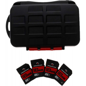 Stealth Cam STCMCSC16GB4PK Memory Card Storage Case