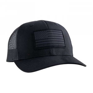 Magpul MAG1215-001 Standard Black Adjustable Snapback OSFA Structured Woven American Flag Patch