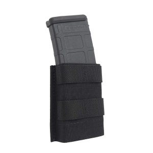 Esstac Single 5.56mm Midlength KYWI Pouch, Black, w/ Webbing, 2x One-Wrap Velco Attachments