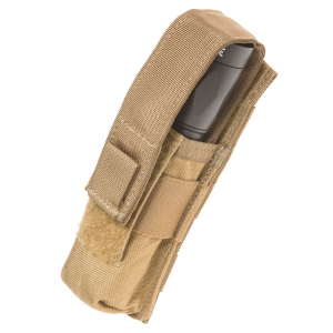 Tacshield T4001CY Suppressor/Light Pouch  Cordura 1000D Nylon Coyote