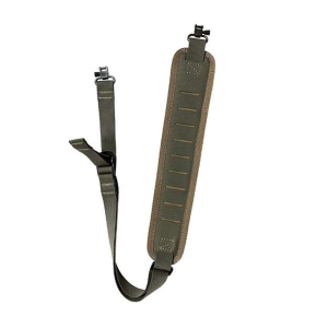 TacShield Precision Rifle Sling Padded Tac-Grip w/ Stud QD Swivels Rngr Grn