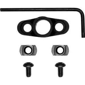 GrovTec Flanged Push Button M-LOCK Full Rotating Black