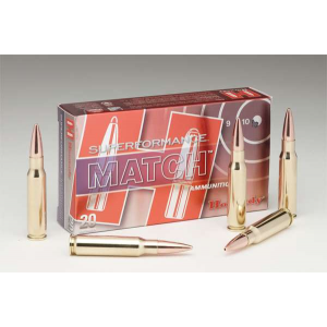 HORNADY 81264 Superformance Match 5.56x45mm Nato 75 Gr Boat Tail Hollow Point Match 20 Bx/ 10 Cs