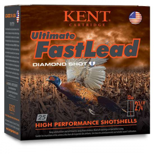 KENT Cartridge K122ufl406 Ultimate Fast Lead 12 Gauge 2.75 1 3/8 Oz 6 Shot 25 Bx/ 10 Cs