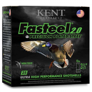 KENT Cartridge K122fs304 Fasteel 2.0 12 Gauge 2.75 1-1/16 Oz 4 Shot 25 Bx/ 10 Cs