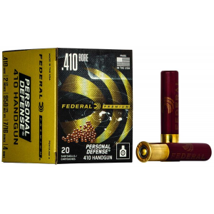 Federal PD412JGE4 Premium Personal Defense 410 Bore 2.5 7/16 oz 4 Shot 20 Bx/ 10 Cs