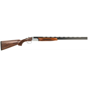 Fausti Usa Inc 15402 Caledon 410 Gauge 3 2rd 28 Blued Barrel Engraved Stainless Rec Wood Laser Grain Stock Metallic Bead Sight