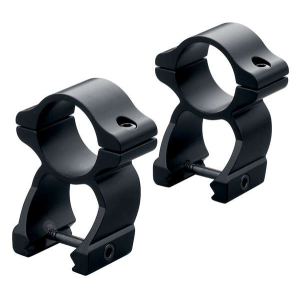 Leupold 57395 Rifleman Rings See-Thru Leupold Cross Slot Base 1 High Black Gloss