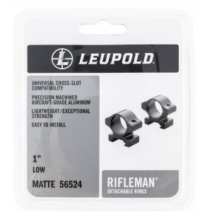 Leupold 55870 Rifleman Rings Picatinny 1 High Black Matte