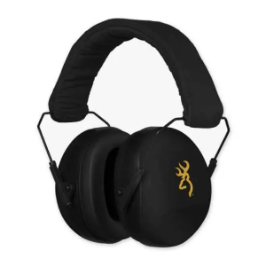 Browning Buckmark II Hearing Protector Plastic 27 dB Over the Head Black Ear Cups