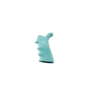 AR-15/M-16 Rubber Grip Beavertail with Finger Grooves Aqua