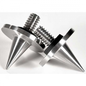 Warne 7950M Skyline Spike Feet  Silver Stainless Steel