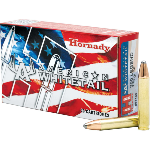 HORNADY 81196 American Whitetail 350 Legend 170 Gr Interlock Rifle Ammunition 20 Rd Box