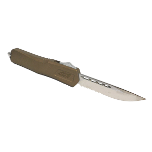 Great Lakes Firearms OTF Serrated Blade Auto Knife, Bronze