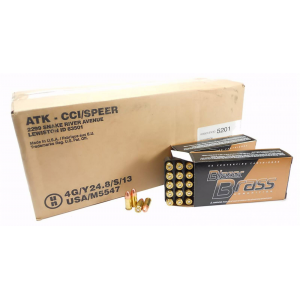 CCI Blazer Brass 9mm, 124gr FMJ, 1000rd Case