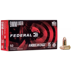 Federal American Eagle Luger FMJ Ammo