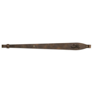 Browning 122488 Big Buckmark Rifle Sling 25.50-35.50 L Adjustable Distressed Brown Leather