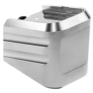 Cross Armory CRG+0MEG19SV Magazine Extension  Fits Glock 19/23/32 Gen 1-5 Silver Aluminum