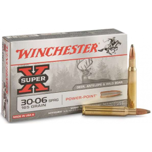 WINCHESTER Ammo X30065 Super-x 30-06 Springfield 165 Gr Power-point (pp) 20 Bx/ 10 Cs