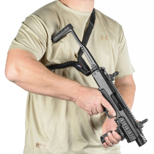 FAB Defense FX-BUNGEEB One Point Tactical Sling 1.18 W x 23.60 L Bungee Black Elastic