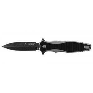 Kershaw 1559 Decimus  3.25 Spear Point Plain Black Oxide 8Cr13MoV SS Black Nylon/Stonewashed Stainless Steel Handle Folding