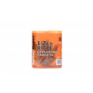 Sonic Boom 1/2 lb Exploding Rifle Target - 4 Pack