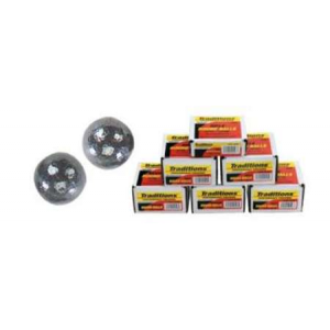 TRAD 50cal Round Ball 100/pk 177gr Revolver