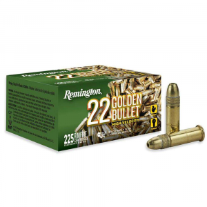 REMINGTON Ammunition 21229 Golden Bullet 22 Lr 36 Gr Plated Hollow Point 225 Bx/ 10 Cs