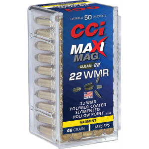 CCI 972cc Maxi-mag 22 Mag 46 Gr Polymer Coated Segmented Hollow Point 50 Bx/ 40 Cs